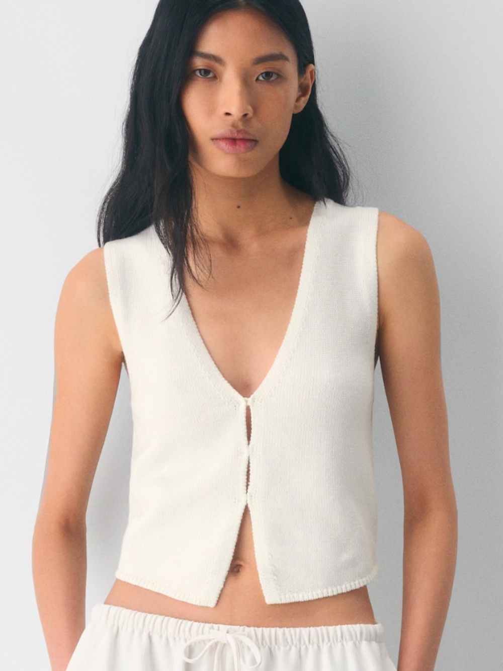 Aritzia Knit Cotton Vest